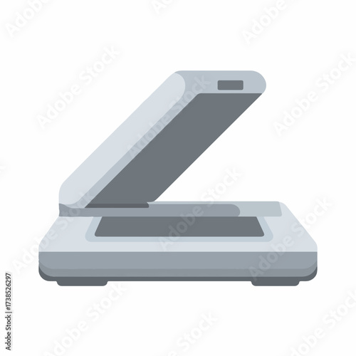 Minimalistic Scanner Icon in Monochrome Design