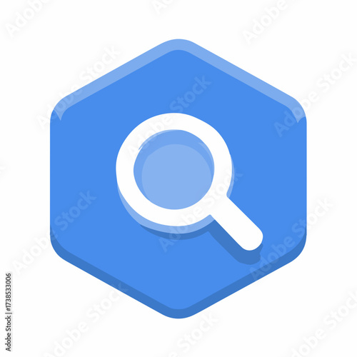 Search Glyph Two-Color Flat Icon Design