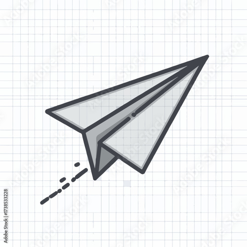 Paper Plane Duotone Pictogram Icon
