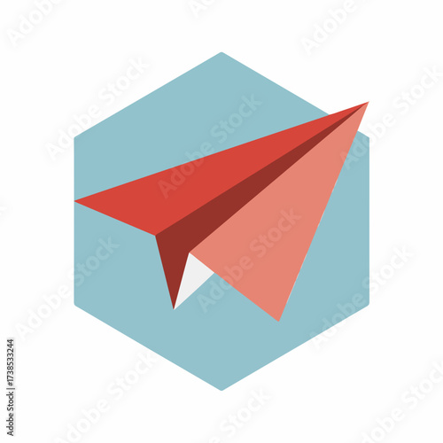 Minimal Send Paper Airplane Icon Design