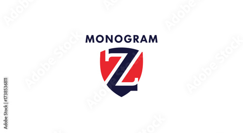 Elegant monogram logo design featuring the letter Z emblem within a shield shape Free Download Elegant monogram logo design featuring the letter Z emblem within a shield shape - GFXLoad