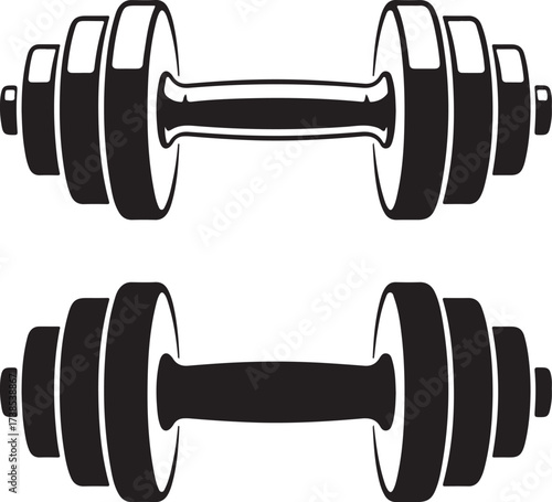 Dumbbells Pair Exercising Sporty Weightlifting Gym Bodybuilding Fitness