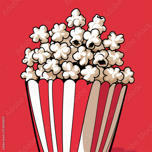 illustration of delicious popcorn