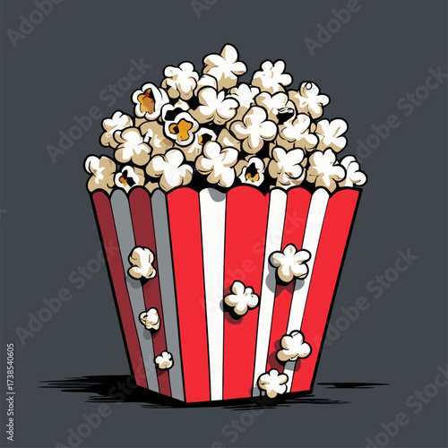 illustration of delicious popcorn