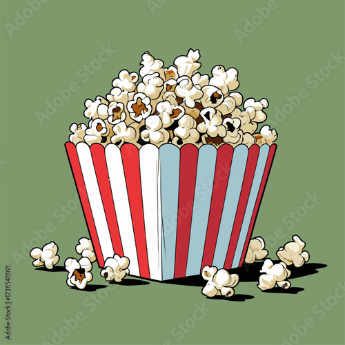 illustration of delicious popcorn