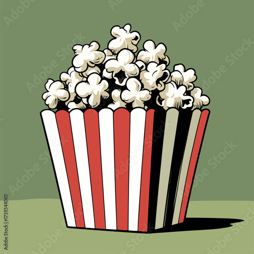 illustration of delicious popcorn