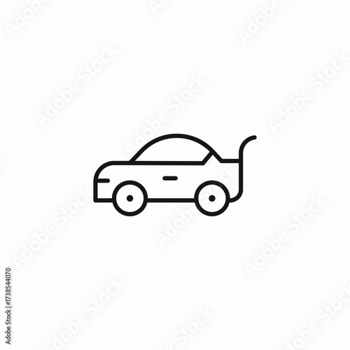 car towing icon icon sign vector