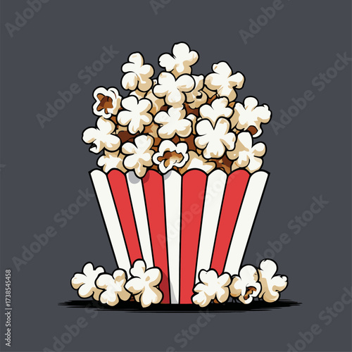illustration of delicious popcorn