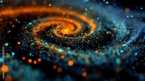 abstract background with colorful waves