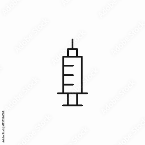 medical hypodermic needle icon sign vector