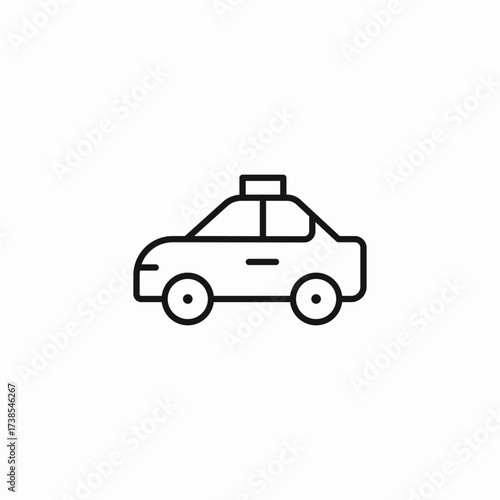 police car  icon sign vector