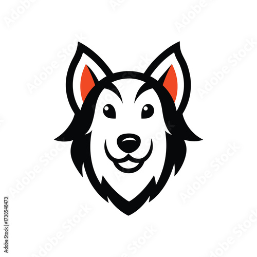 vector illustration of cartoon dog