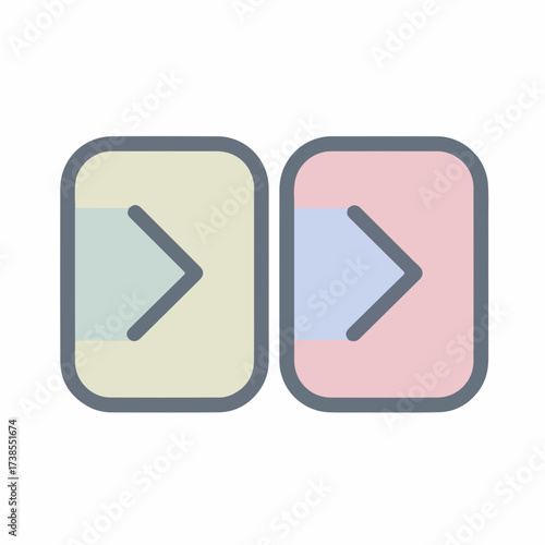 Sleek Skip Next Minimalist Icon Design