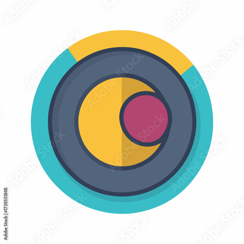 Clean Skip Previous Flat UI Icon
