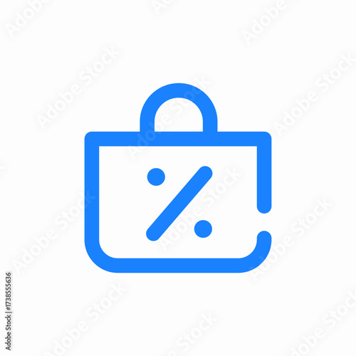 discounts or percentage off items icon sign vector