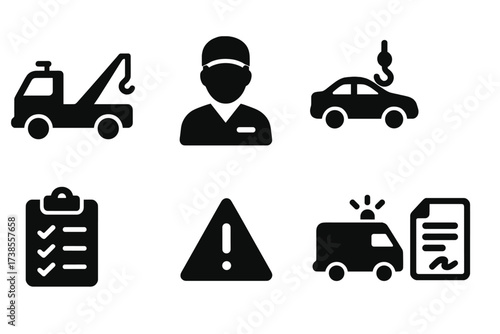 Repo Man Icon Set.