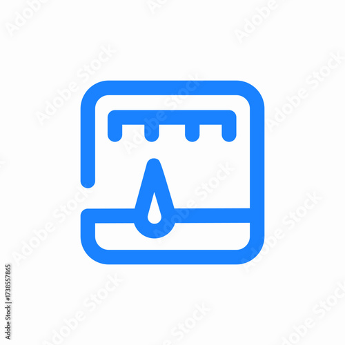 liquid level sensor icon sign vector