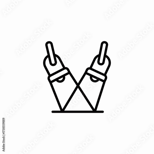 stage lighting equipment icon sign vector