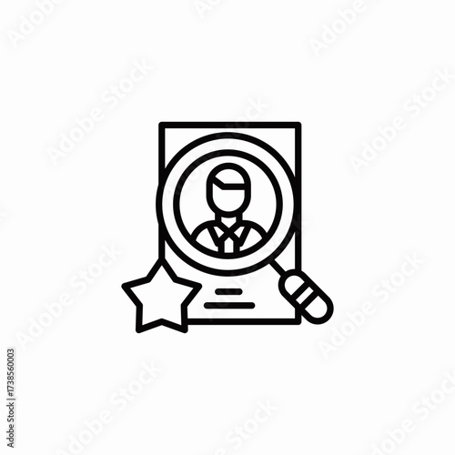 talent search audition icon sign vector
