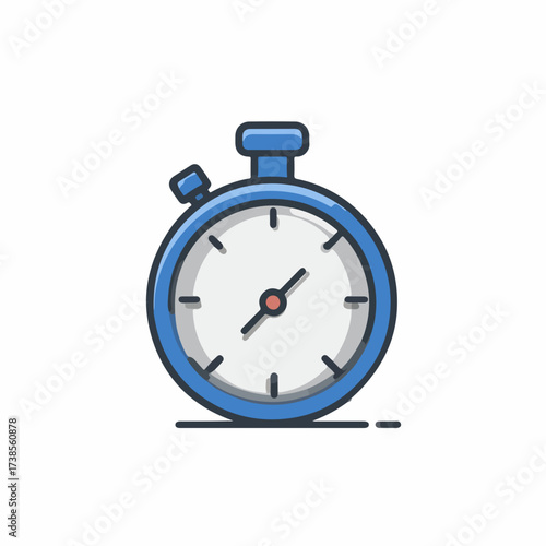 Sleek Stopwatch Icon in Duotone Style