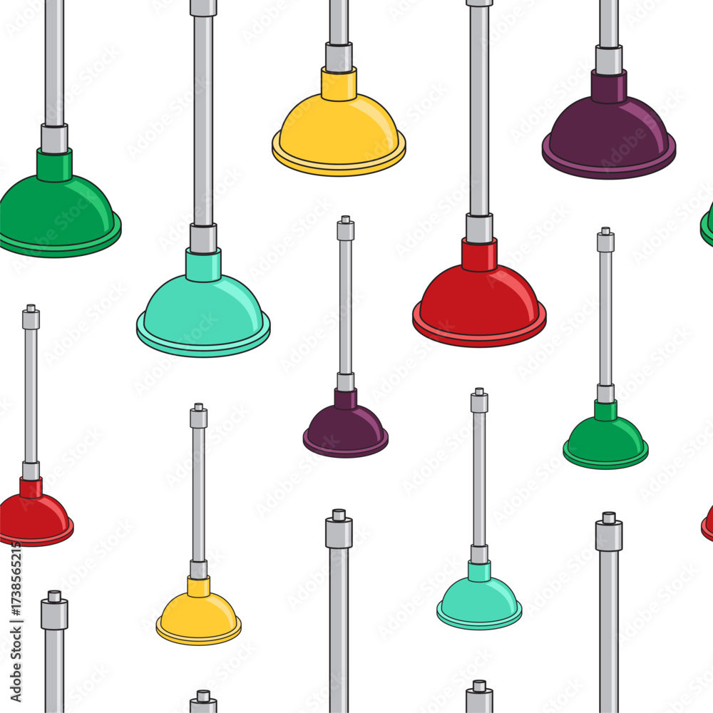 Naklejka premium Colorful Pumps cartoon seamless pattern. White background