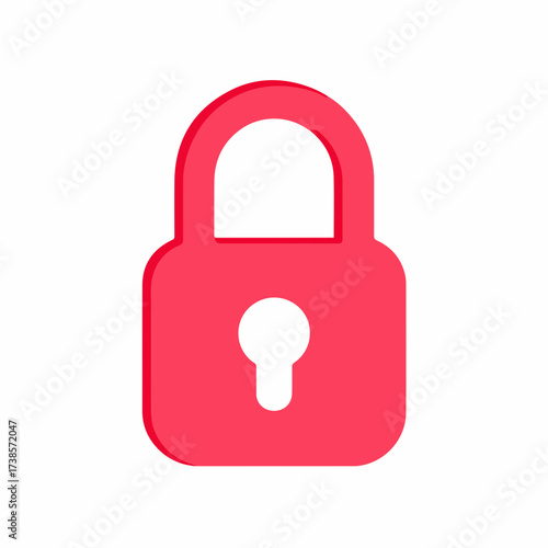 Minimalist Geometric Unlock Icon Design