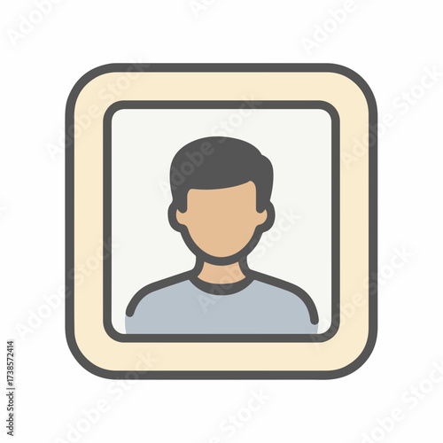 Modern User Profile Symbol Two-Tone Icon