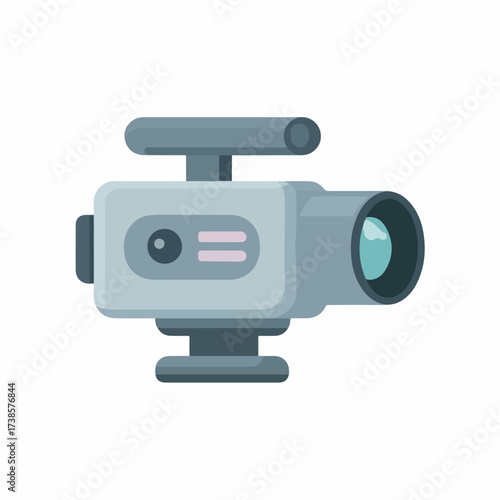 Minimal Video Camera Solid Glyph Icon
