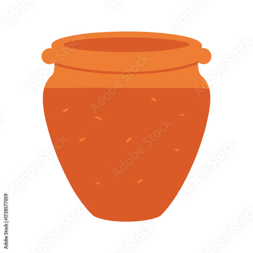 Rustic Terracotta Pot With Natural Texture
