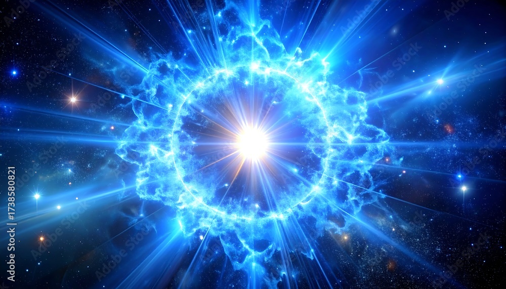 Fototapeta premium Cosmic ring of light