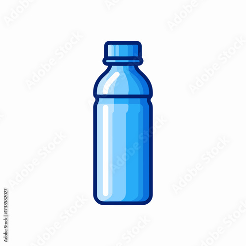 Minimal Water Bottle Icon in Duotone Style
