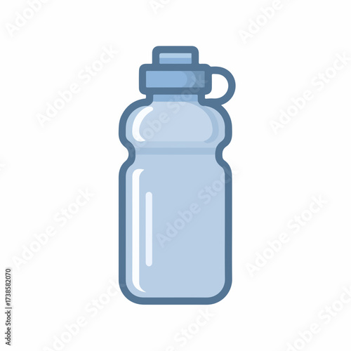Water Bottle Icon in Minimalist Style