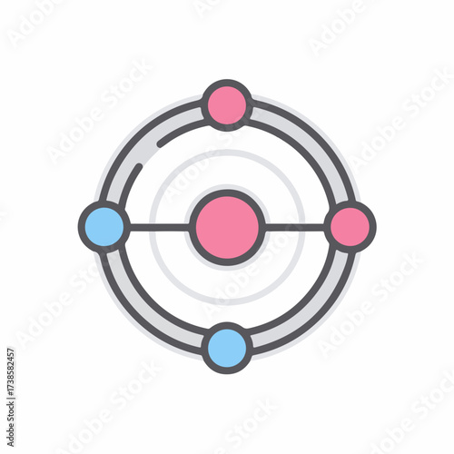 Streamline Workflow Icon in Geometric Style
