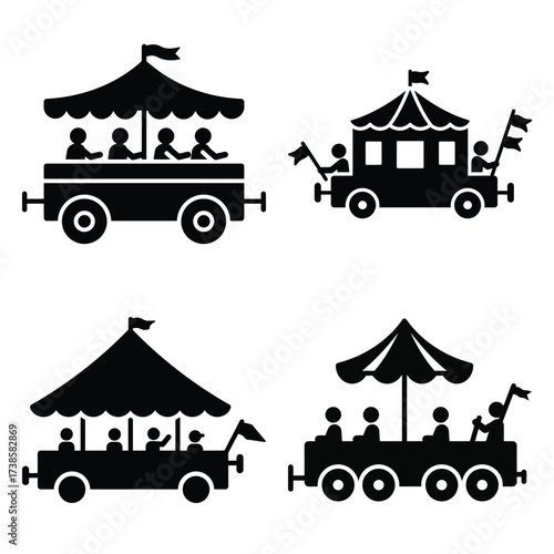 parade float Icon set Vector Art, Icons and Graphics
