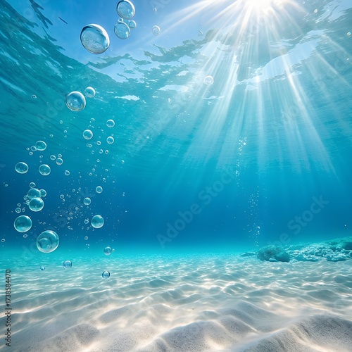 Fototapeta Naklejka Na Ścianę i Meble -  inside the sea background clean hd resolution