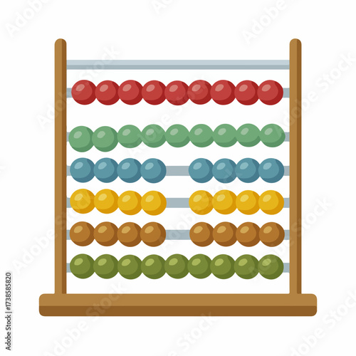 Minimalistic Abacus Vector Icon Design