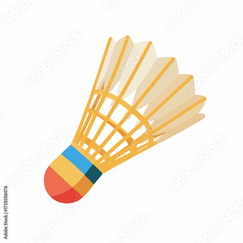 Simplified Badminton Shuttlecock Vector Icon