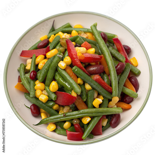 Bean Salad on transparent background