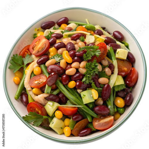 Bean Salad on transparent background