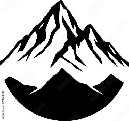 Unstoppable Force: Abstract Mountain Art