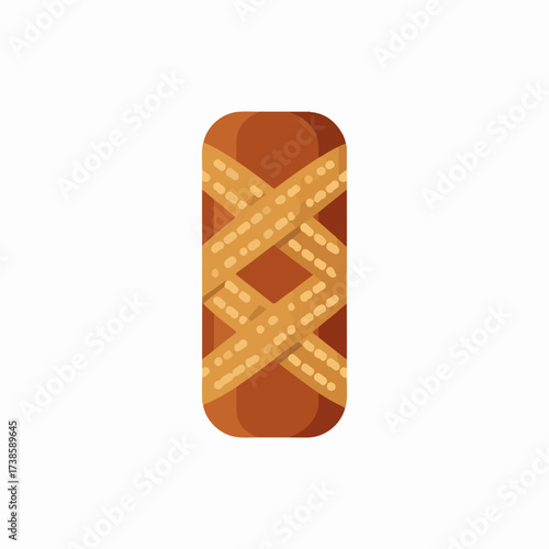 Elegant Bandage Flat Vector Medical Icon