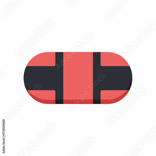 Medical Bandage Flat Vector Icon Design