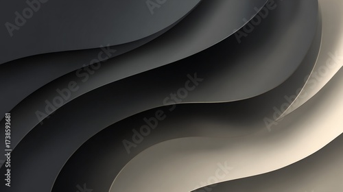 Abstract flowing gradient layers in waves