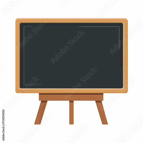 Sleek Blackboard Icon in Flat Style