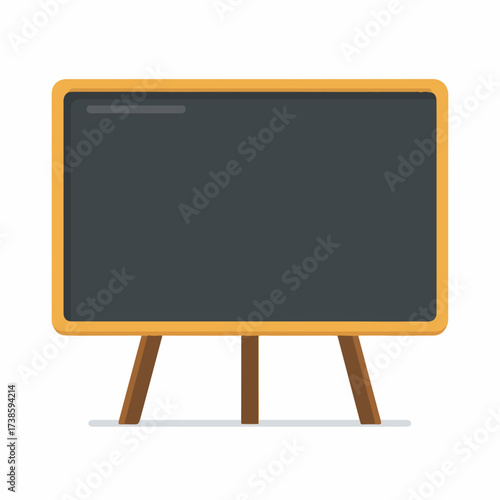 Sleek Blackboard Flat Vector Icon Style