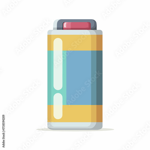 Vibrant Battery Flat Vector Icon Design