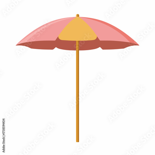 Sleek Beach Umbrella Icon Design