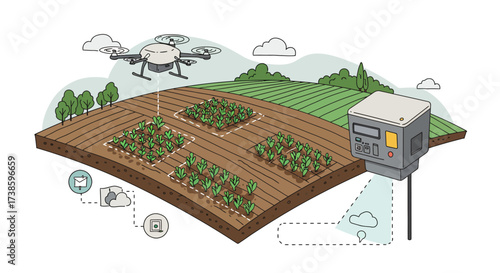 Smart farming: drone monitoring and data collection in modern agriculture