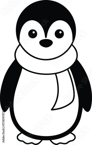 A cute cartoon baby panda illustration vector art character design is a funny mammal for wildlife and nature in china