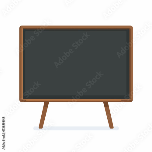 Educational blackboard icon in flat style